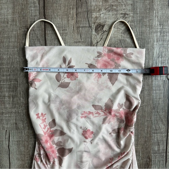 Shein Floral Print Criss Cross Back Dress - Picture 7 of 13